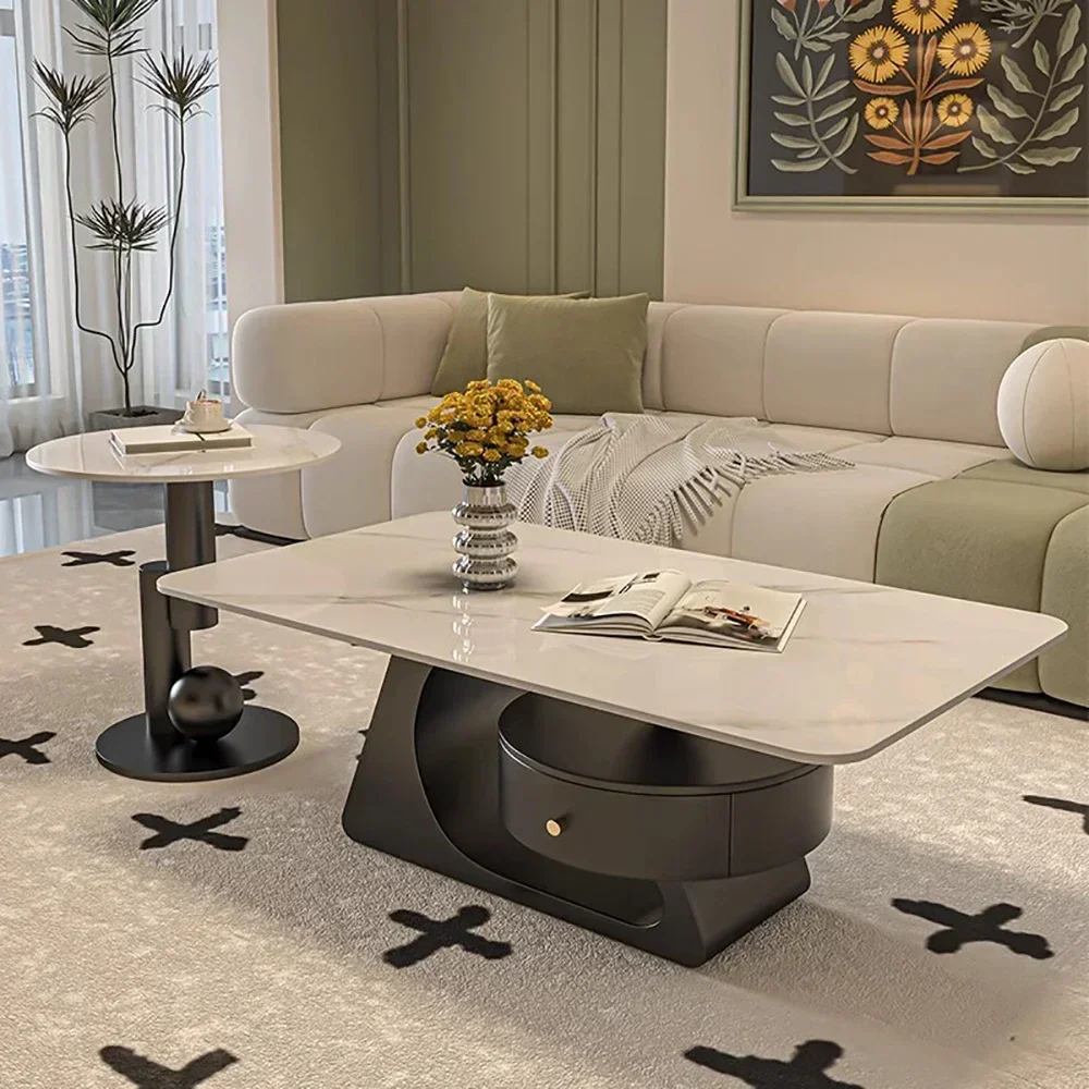 

Unique Trendy Coffee Table With Storage Drawer Nordic Modern Coffee Table Luxury Decor Table Basse Salon Nordic Furniture