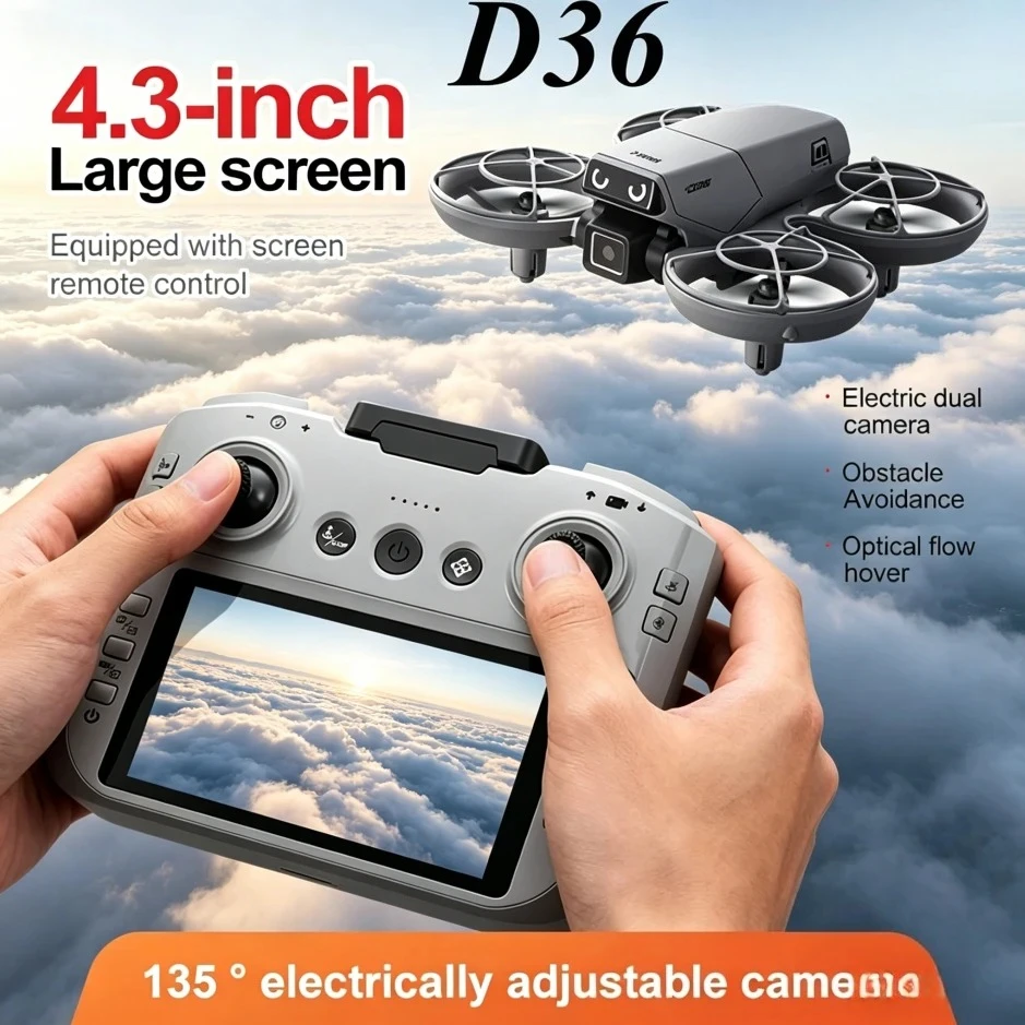 Original D36 Drone 8K Professional 5G GPS HD Dual Camera Photography Brushless Foldable Quadcopter Motor Hovering RC Drones Toy