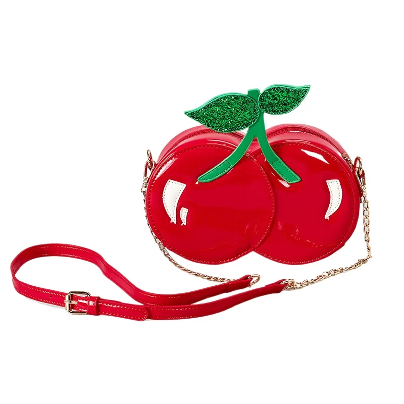 Cherry Shaped Crossbody Bag Cute Personalized Chain Bag Ladies Handbags Sale Purses and Handbags Luxury Designer