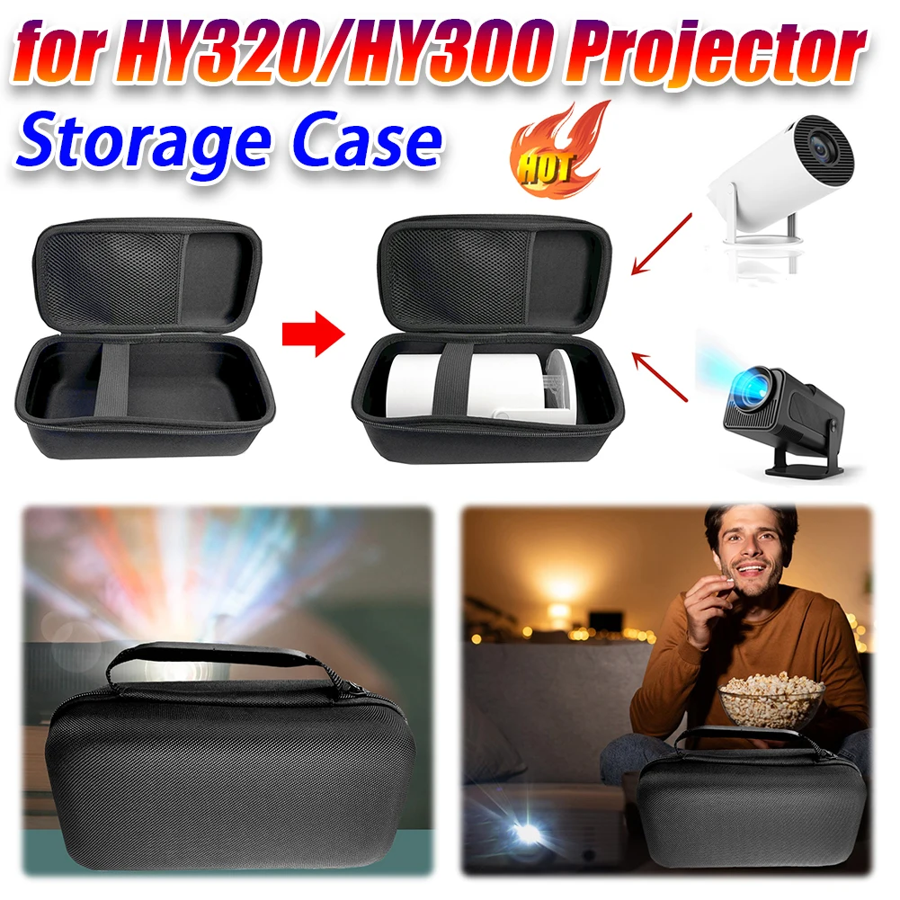 

Protector Carrying Case Waterproof Portable Storage Bag Shockproof Hard Travel Case Dustproof for HY320/HY300 Projector