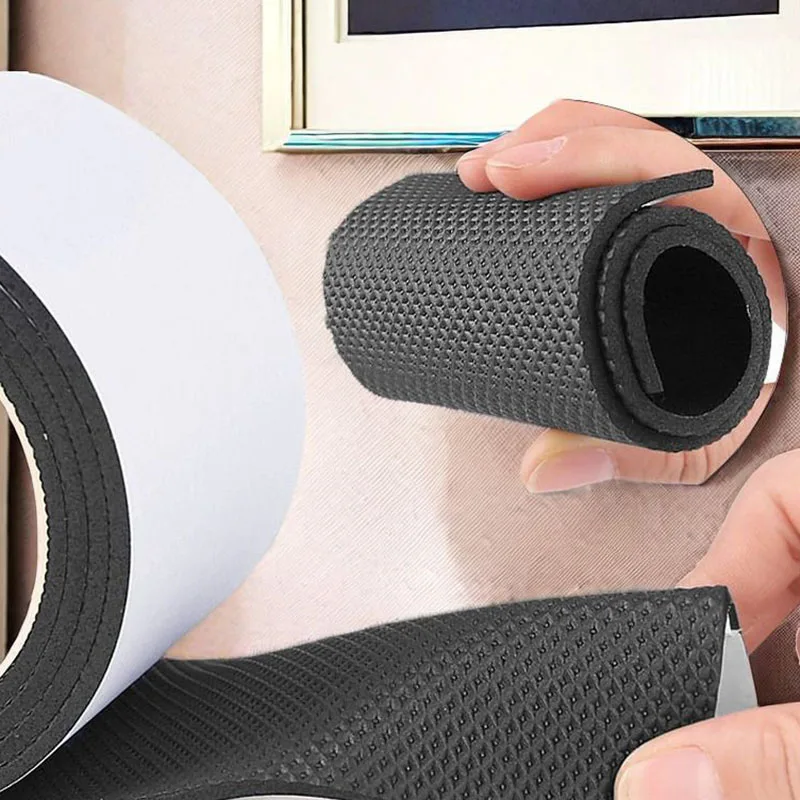 واقيات كعب الأحذية EVA السميكة المضادة للصرير - 1 لفة شريط نعل مطاطي غير قابل للانزلاق للكعب السميك وحماية التآكل