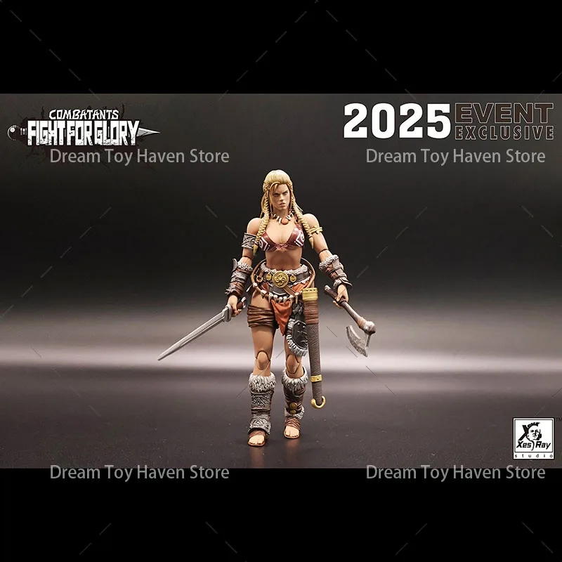 XesRay WF25 In Stock1/12 Scale Female Soldier Gladiator Glory War Gold Hildr Hero 6Inch Action Figure Model Toys Collection