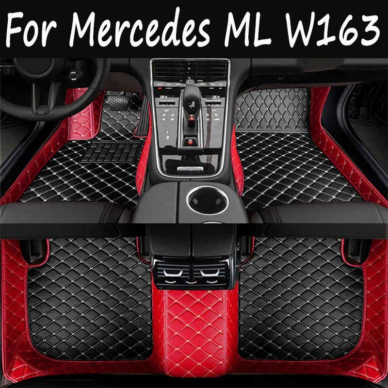 

Car Floor Mats For Mercedes ML W163 1998-2005 DropShipping Center Interior Accessories 100% Fit Leather Carpets Rugs Foot Pads