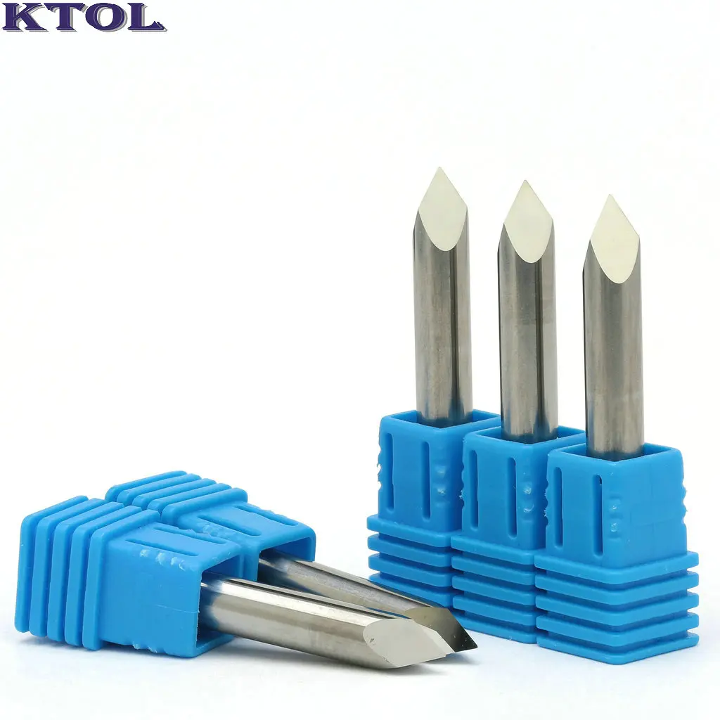 60 ângulo 6x0.2mm 3 faces pirâmide fresa cnc roteador ferramenta carboneto de tungstênio metal gravura bit para aço alumínio v-escultura