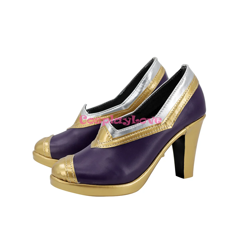 CosplayLove LOL ゲーム ジンクス コスプレ靴 ロングブーツ レザー カスタムメイド ハロウィン クリスマス パーティー用