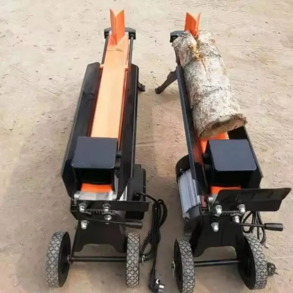 10 Ton High Power Electric Hydraulic Log Splitter Fast Wood Cutting Machine for Forestry Construction