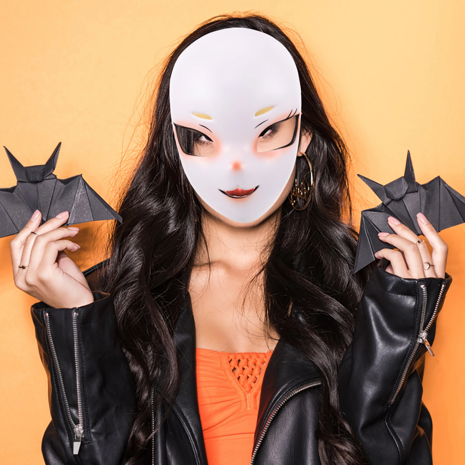 

Cute Cat Style Cosplay Animal Costume Decoration Cartoon Stage Performance Prom Party Wearable Plastic Mask For Halloween
