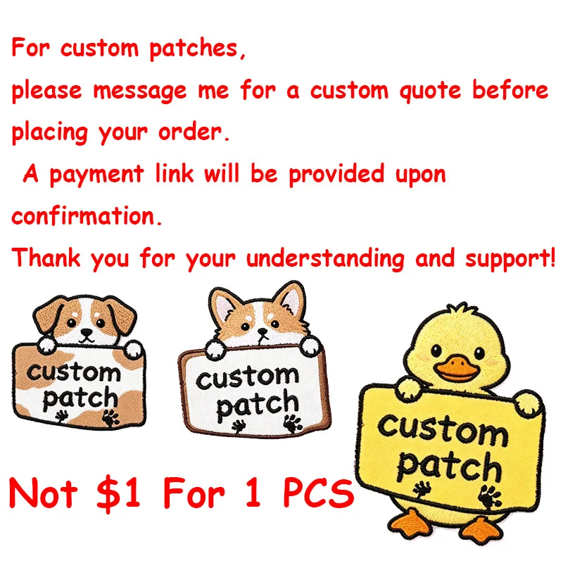 Custom Embroidered Logo Patch Personalized Logo Patches Sew On/Iron On/Hook Look Patch Applique For Backpack Custom Iron On Logo