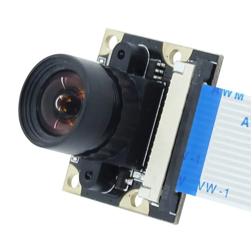A73E-OV5647 لوحدة كاميرا Raspberry Pi 5MP بزاوية واسعة 100 °   واجهة CSI للعدسة لأنظمة أمن المشروع DIY