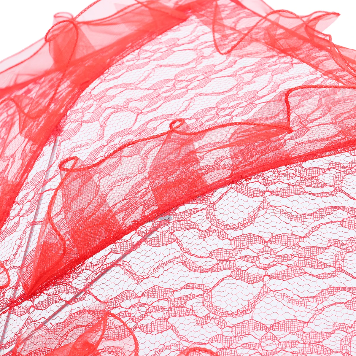 

Elegant Wedding Umbrella Lace Cotton Parasol Handmade Bride Photo Props Shower Embroidery Umbrella Tea Parties