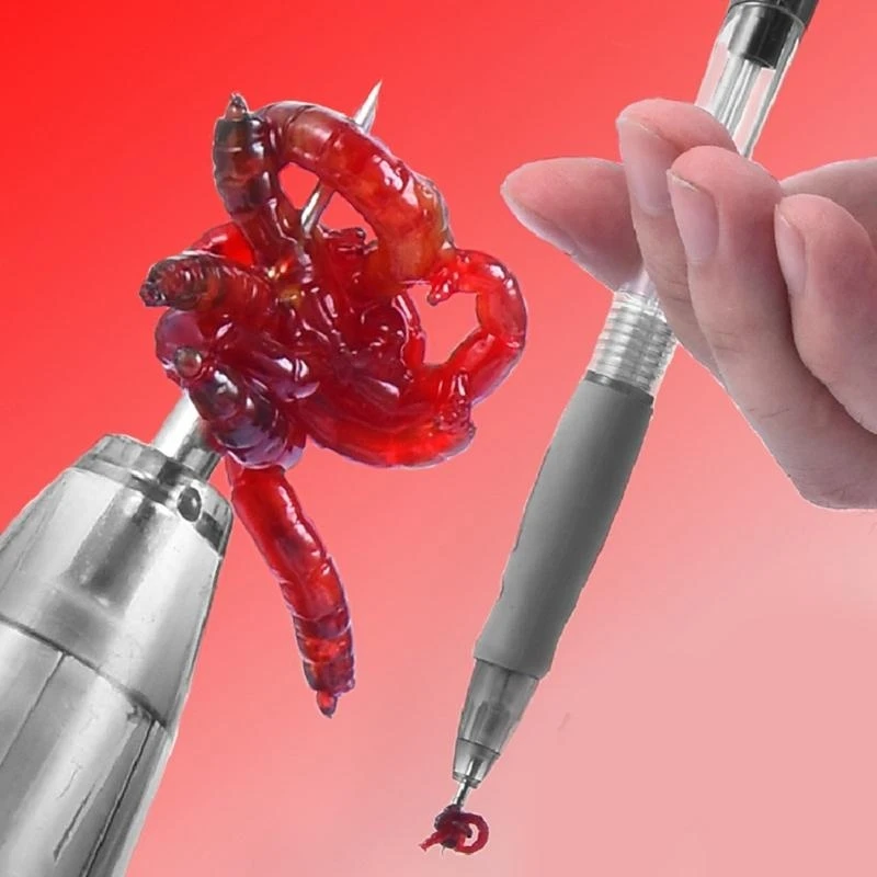 Mồi sống Thiết bị thiết bị Red Red Desiting Baits Hooking Thiết bị Earthworm Red Worm Xỏ bút Phụ kiện câu cá