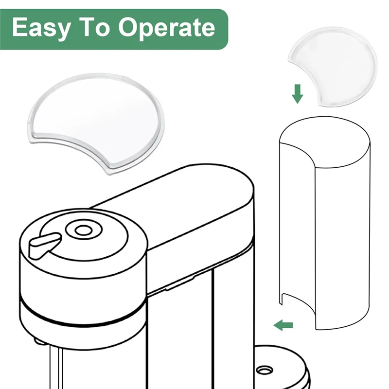 

A11R 2Pcs Water Tank Lid Cover Replacement For Nespresso Vertuo Next XN9105 ,Accessories Compatible For Krups Coffee Machine