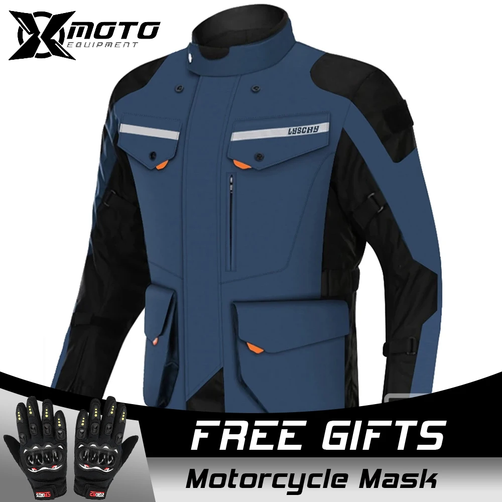 

Protective Gear Armor Clothing Pants Motorcycle Cold-proof Waterproof Jacket Suit Men LYSCHY Winter Motorbike Riding Moto Jacket