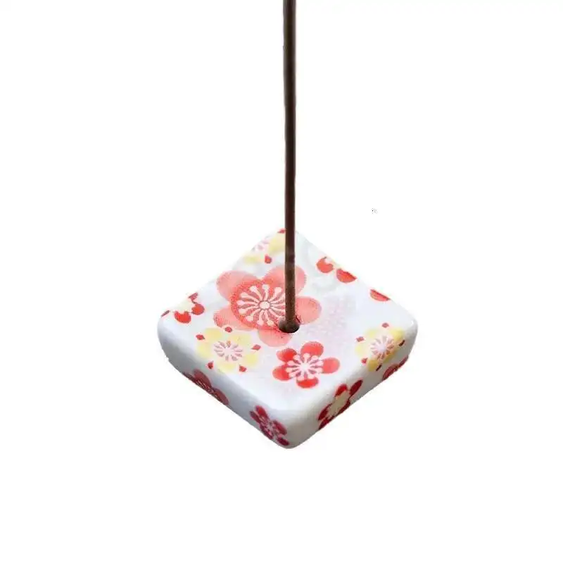 Square Incense Holder Burner Holders Joss Stick Tool Ceramics Tray Office Teahouse Incenses Stic Decor Tools Porta Varillas De