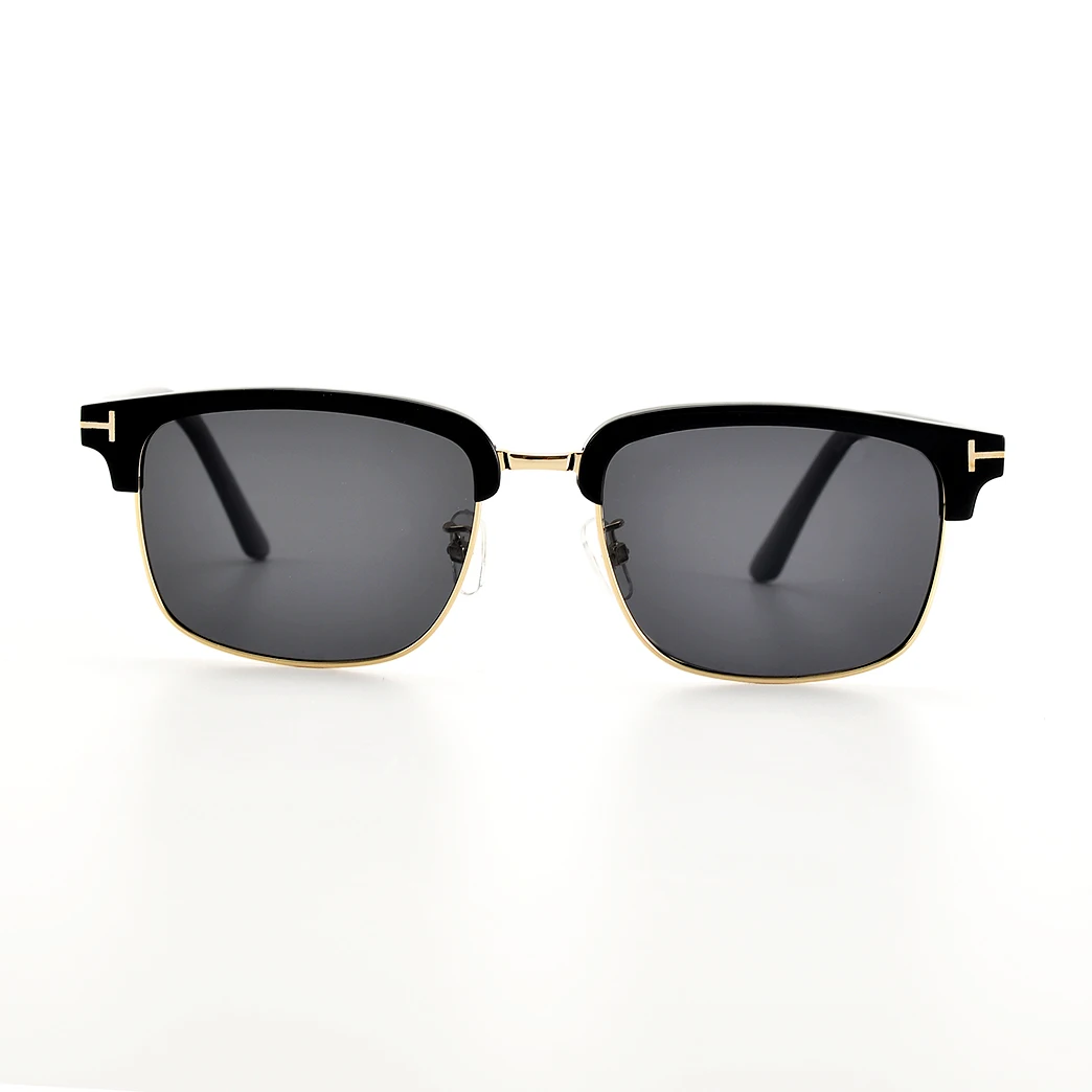 

Half-Frame Glasses for Men and Women, Retro Polarized Sunglasses, Stylish and Fashionable, Anti-Uv, High-End Driving Sunglasses