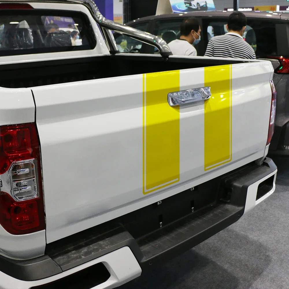 غطاء السيارة الباب الخلفي ملصقات ل دودج رام 1500 2500 هيمي المتمردين شاحنة الرسم لاقط ملصق مائي غطاء الفينيل اكسسوارات ضبط السيارات