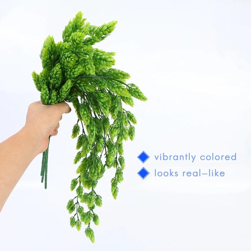 

INW-0e3Pcs Artificial Flower Hops Vine Garland Plant Fake Hanging Vine Greenery For Indoor Outdoor Front Porch Flower