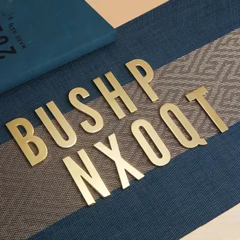 1個帶磁鐵的金屬門牌號碼,英文字母,適用於公寓房間門牌、桌子、郵箱號碼貼紙,7*3厘米 10 最佳銷售 門牌號碼 - №9