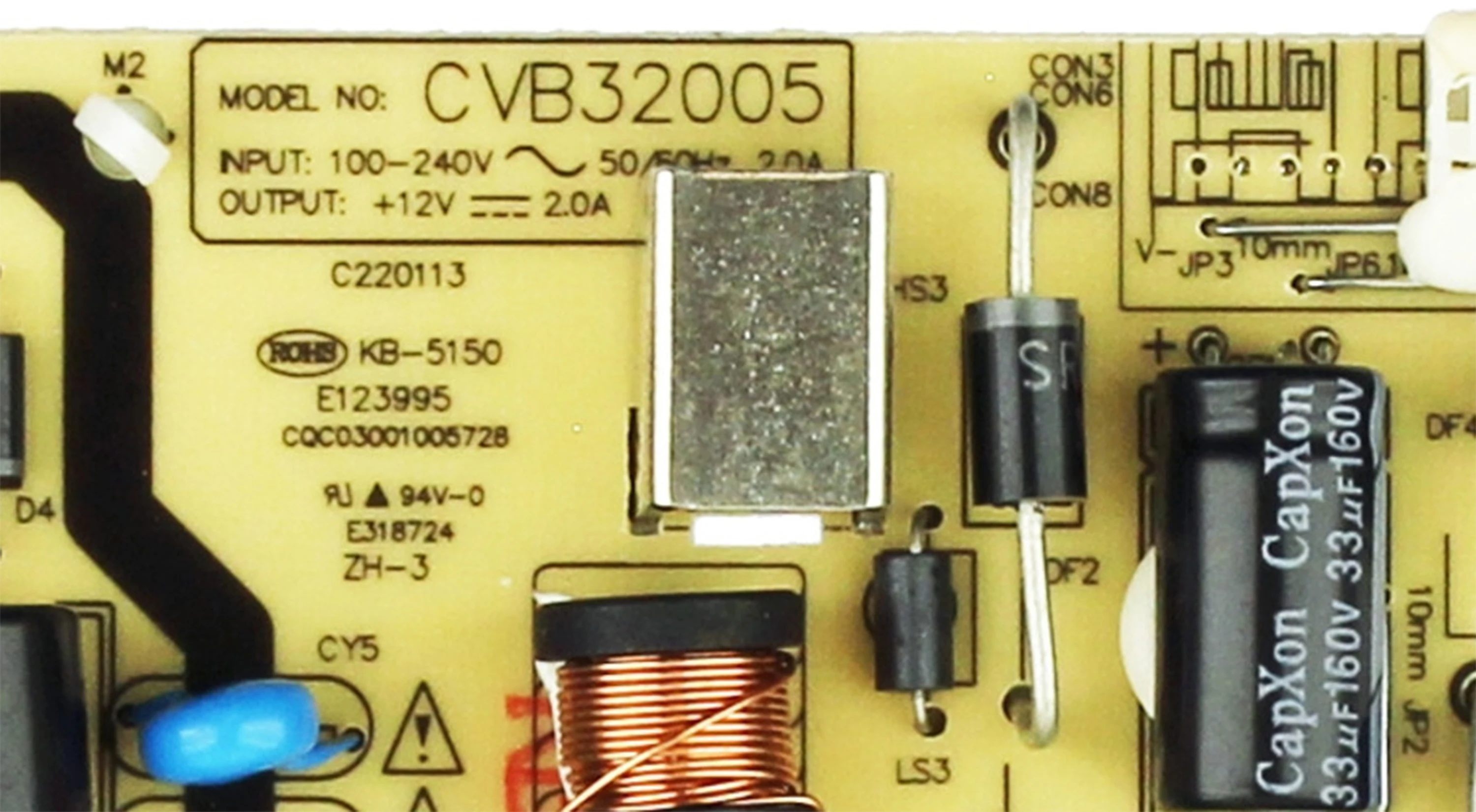 Genuine Edition Original CVB32005 1.93.07.00417 CVB32005AB59 140705 Power Supply Board 2 PIN ELEFS321 NS-28DD310NA15 SE32FY22