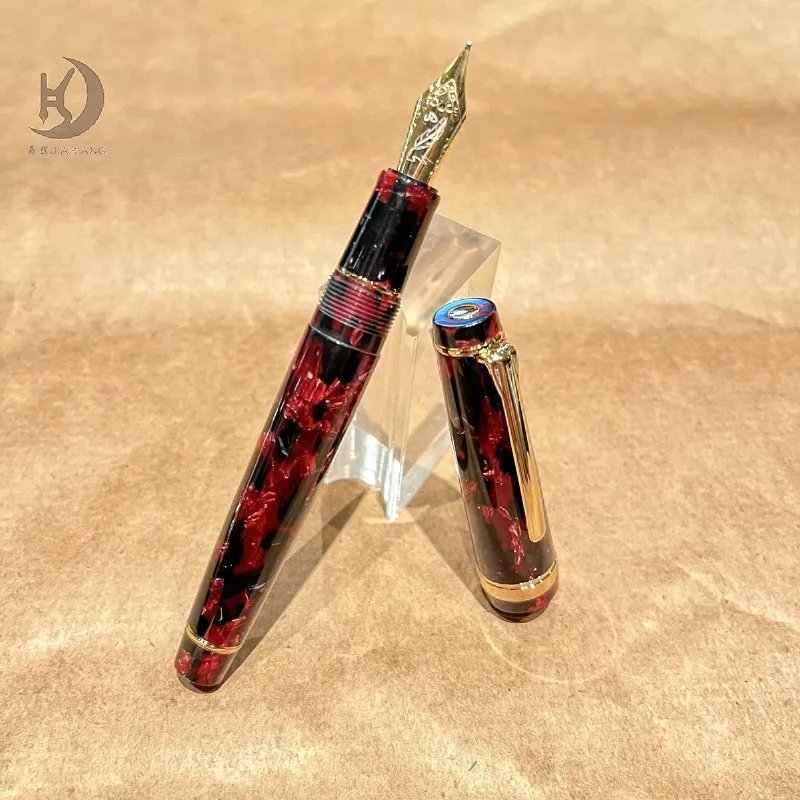 JX 21 Luxury Premium Business Writing Acrylic Calligarphy Pen, Unique Design Souvenir Fountain Pen, Ideal for Executive