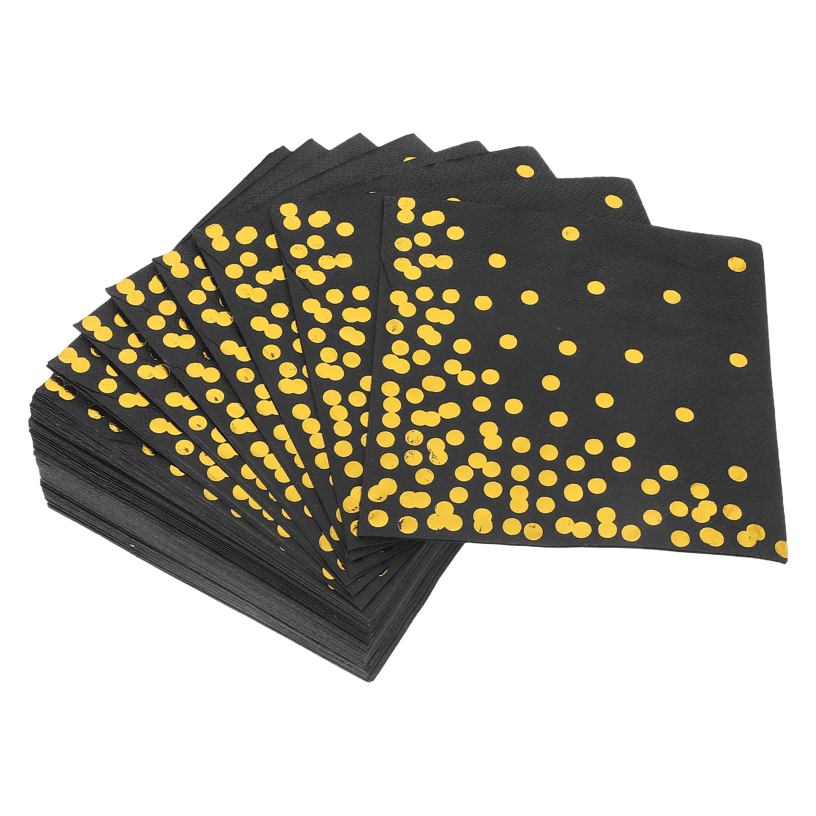 

100pcs Gold Foil Napkins Disposable Paper Towels Elegant Design Birthday Wedding Party Supplies Soft Absorbent Bathrooms
