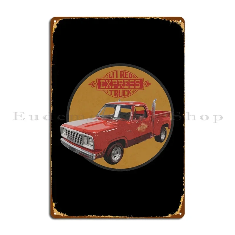 Lil Red Express Truck T Shirtlil Red Express 1978 Metal Plaque Poster Kitchen Design Customize Wall Decor Designing