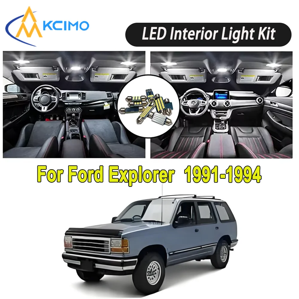 

New Light Bulb For Ford Explorer (1991-1994) Premium Bright LED Interior Dome Map Trunk Light Kit Car Led Lamps Canbus New Lamps