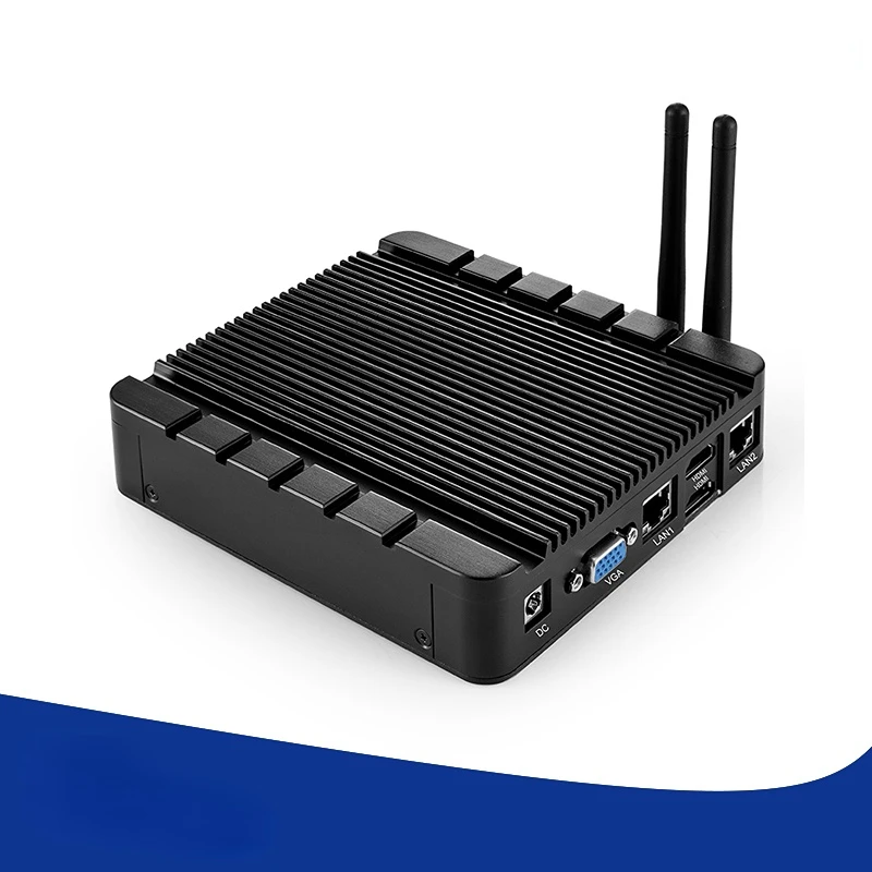 J3455 Quad-core CPU NIS-A986 Embedded Computer Industrial Computers Fanless Mini Box PC Digital Signage Player  HTPC Thin Client