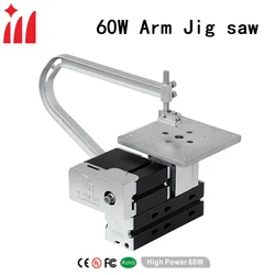 All-metal Miniature Arm Jigsaw 36W, 20000rpm Electroplating Metal Mini Table Jig Saw Wood Cutting Machine for Woodworking Craft