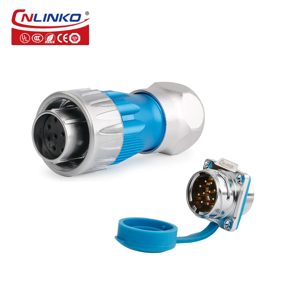 CNLINKO M24 10 12 19 24-pins metalen circulaire luchtvaartconnector GEN3 waterdichte IP68 draadconnector voor industriële medische apparatuur