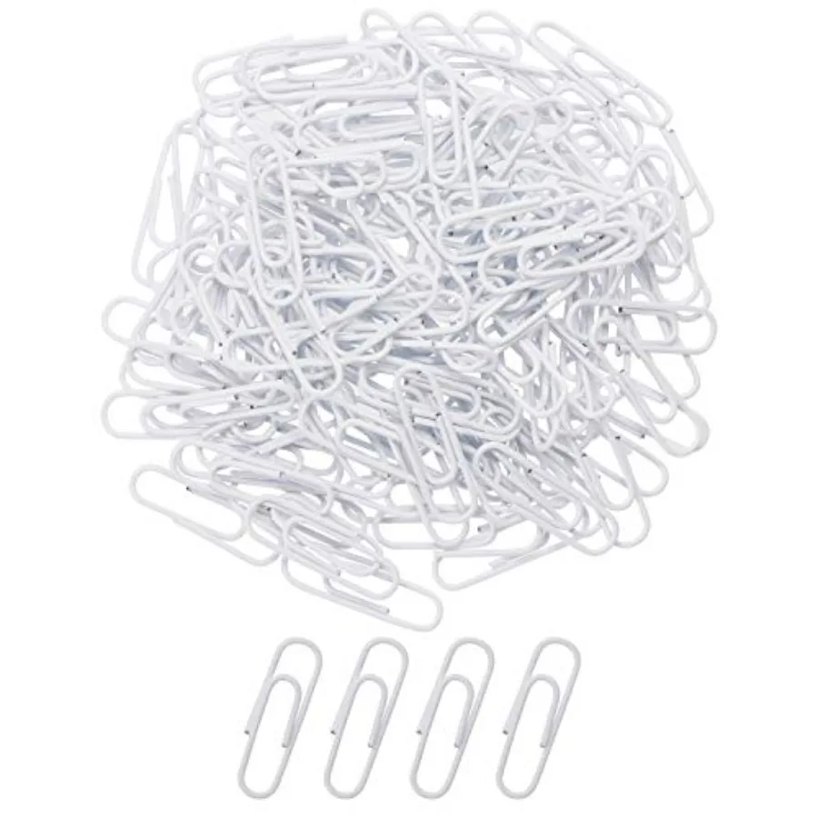 

28mm Small Vinyl Coated Paper Clips Bookmarks Smooth Decorative Memo Note Office Clips for Document Organizing Classifying Prof