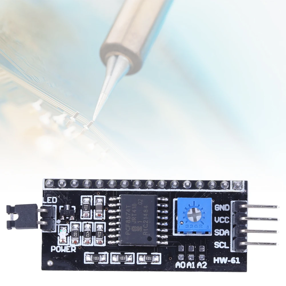 

PCF8574 LCD Adapter Converter Module IIC I2C LCD1602 2004 LCD Adapter Plate 5V for Arduino Robort Parts