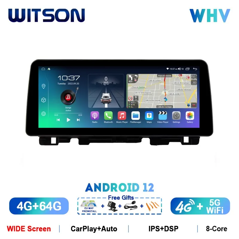 WITSON Android 12 Carplay Auto Stereo for KIA K5 OPTIMA 2015-2016 DSP 12.3'' IPS Car Radio Navi GPS Vehicle Multimedia