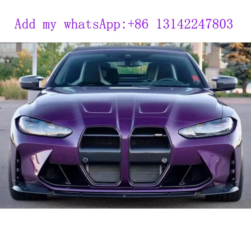 

For G80 M3 G82 G83 M4 2021+ Dry Carbon Fibre Front Bumper Air Inlet Grille Decoration Air Vents Body Kits