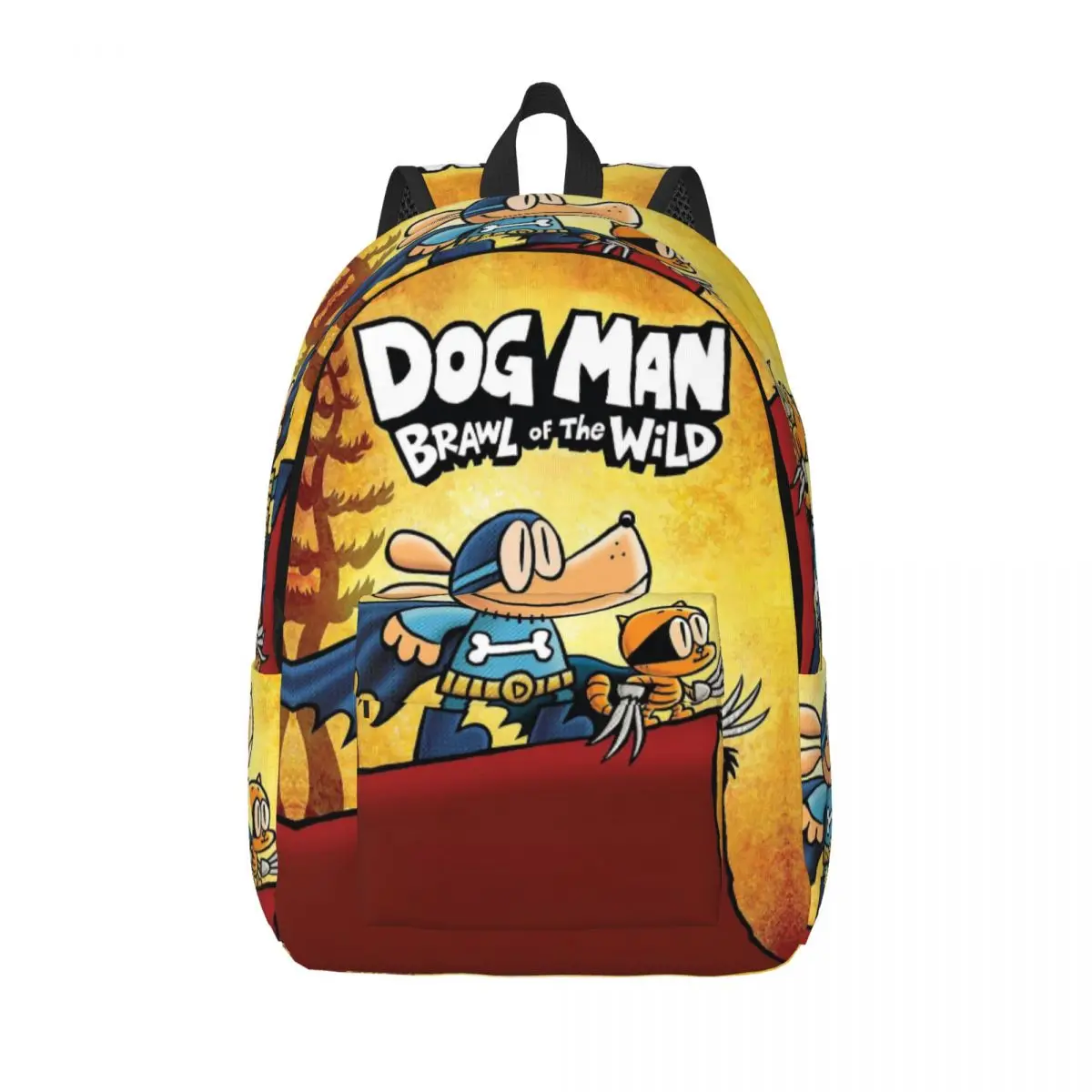 

Custom Dogs Man Movie Canvas Backpacks Men Women Casual Bookbag for School College Bags