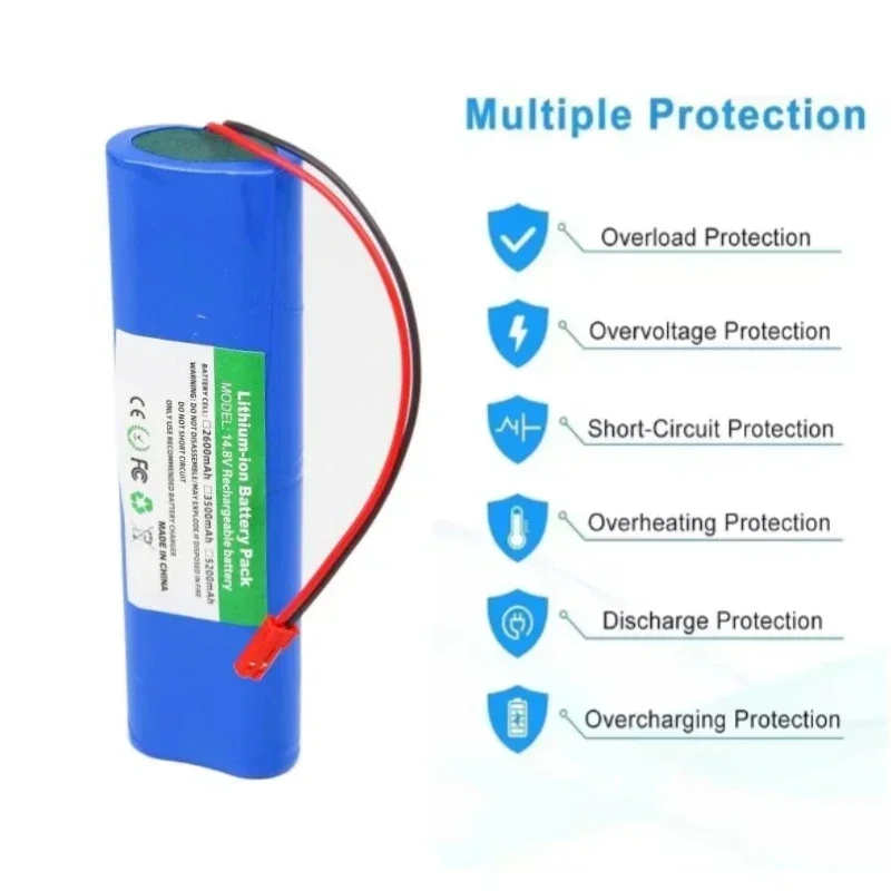14.8V 3500mAh For ILIFE V5 V5s V50 V3 Plus V3s Pro, ZACO V3 V40 V5s Pro Robot Vacuum Cleaner Battery Replacement