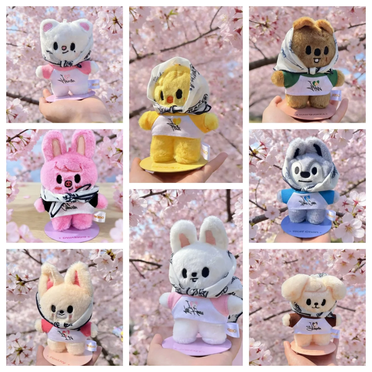 

KPOP NEW skzoo Magnetic Doll Standing Doll Cartoon Idol Collection Gift, cute and detachable doll figurine, idol merchandise