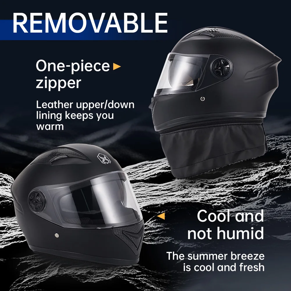 Hot Sale Men Women Motorcycle High Quality Approved Motorcycle Helmet  Double Lens Cross Section Helmet Safety Modular Flip Helm