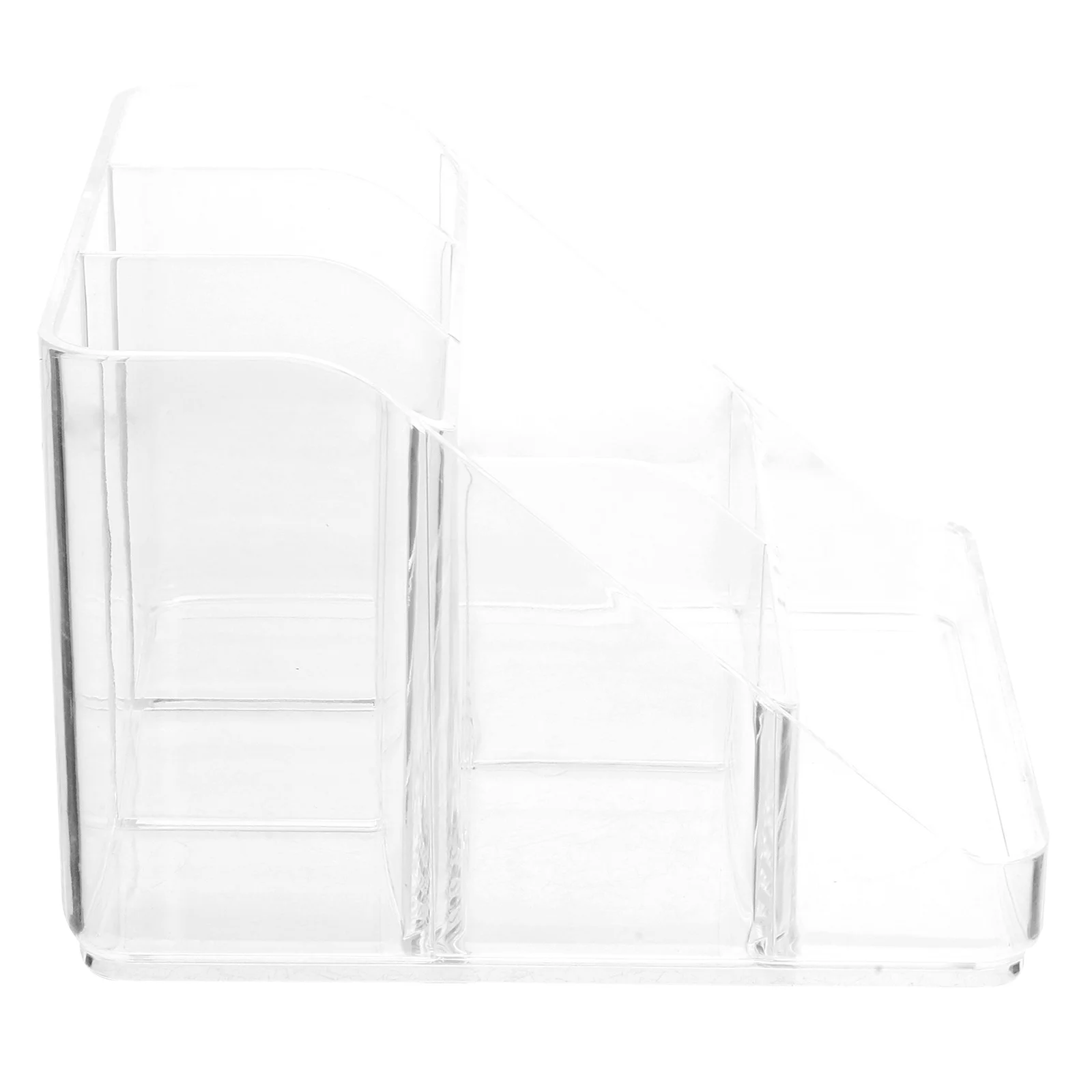 

Clear Acrylic Multi Grid Cosmetics Organizer Box Makeup Storage Holder for Bedroom Office Make Up Organizer Makeup Brush Holders