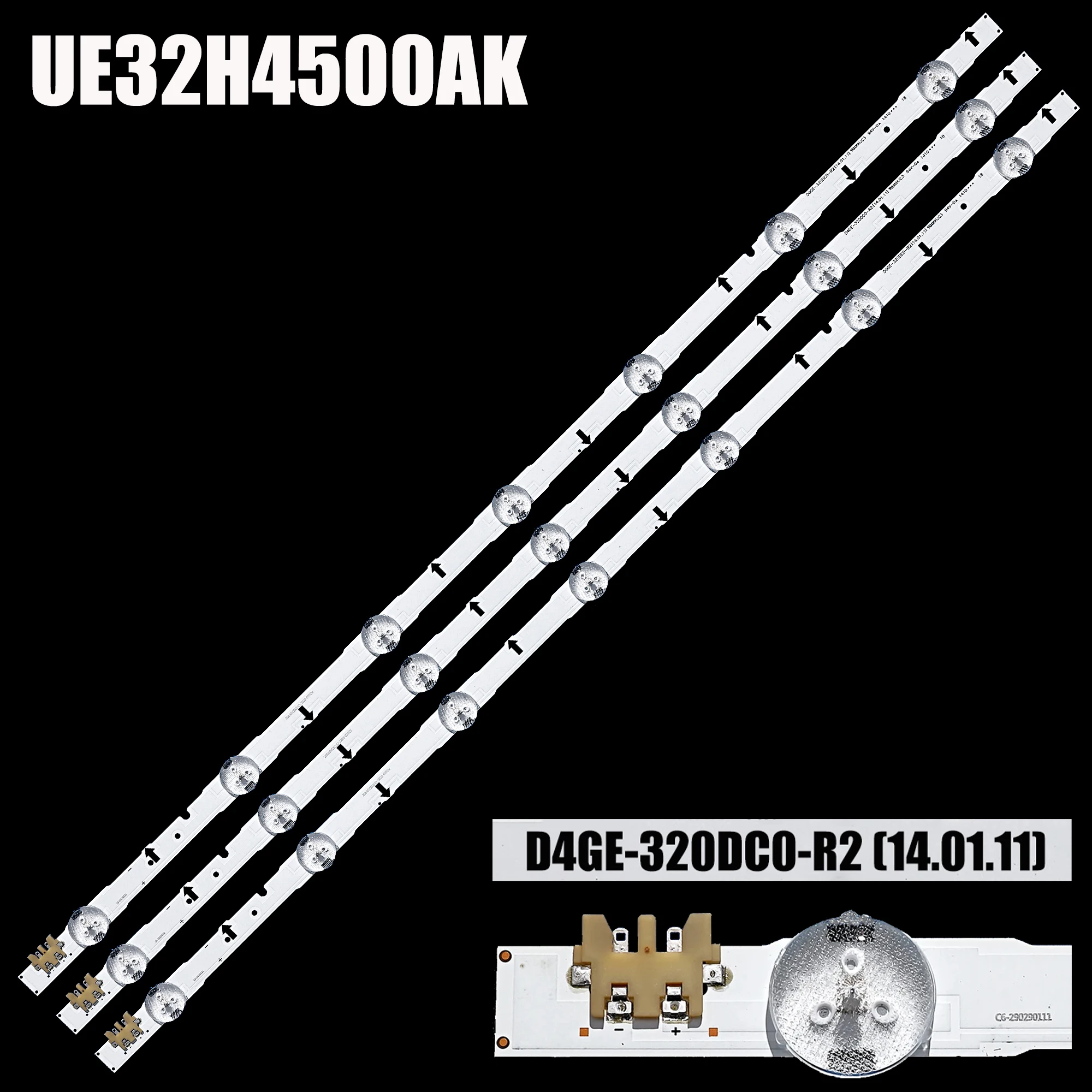 30 stks LED Backlight strip voor UE32H4580 UE32H4570 UE32H4500AK UE32H4000AK UE32H4100AK UE32J4100AK UE32J4000AK 2014SVS32HD_3228