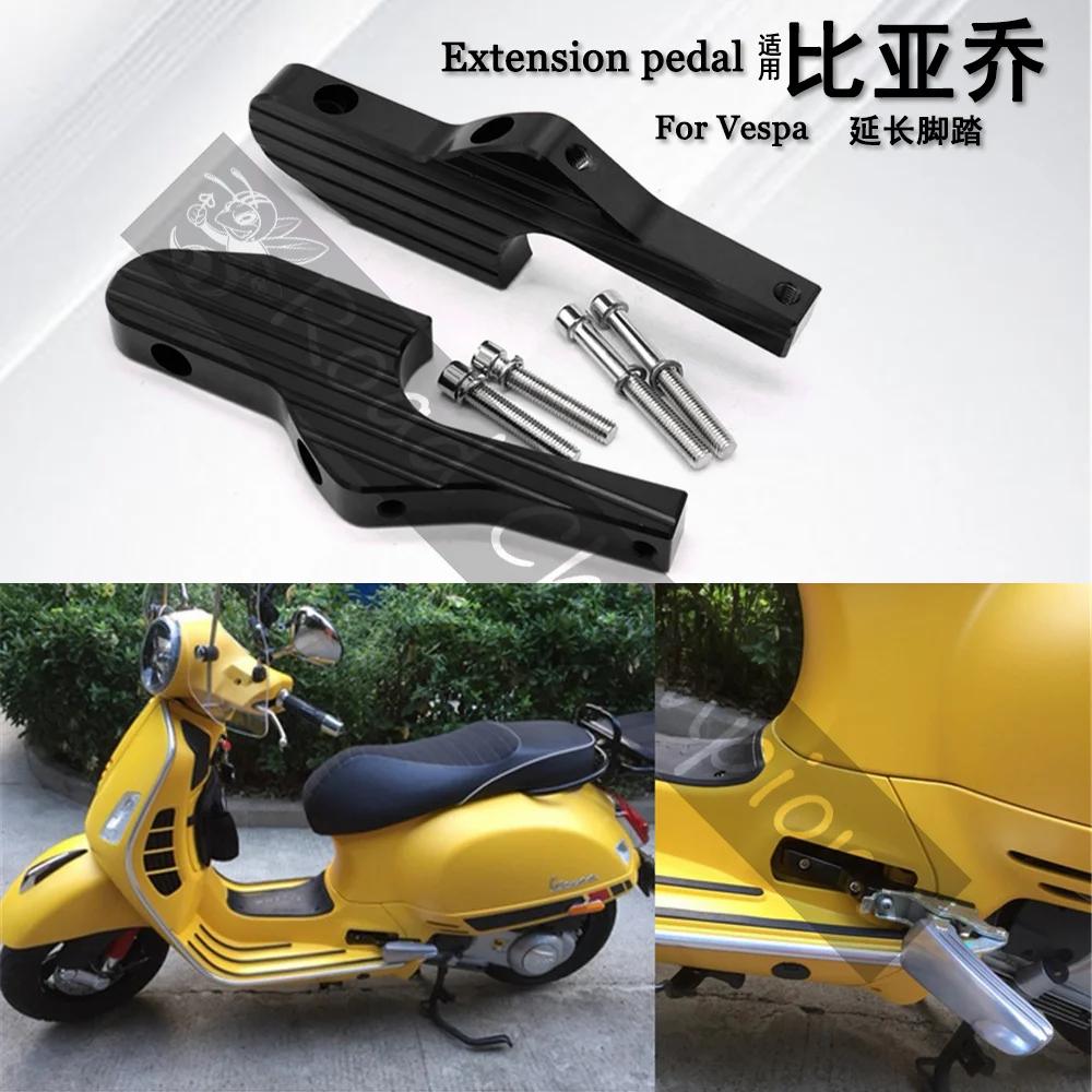 Repose-Pieds Extension Passager MOQIAOSEIKO Compatible Vespa GT GTS GTV 60-300