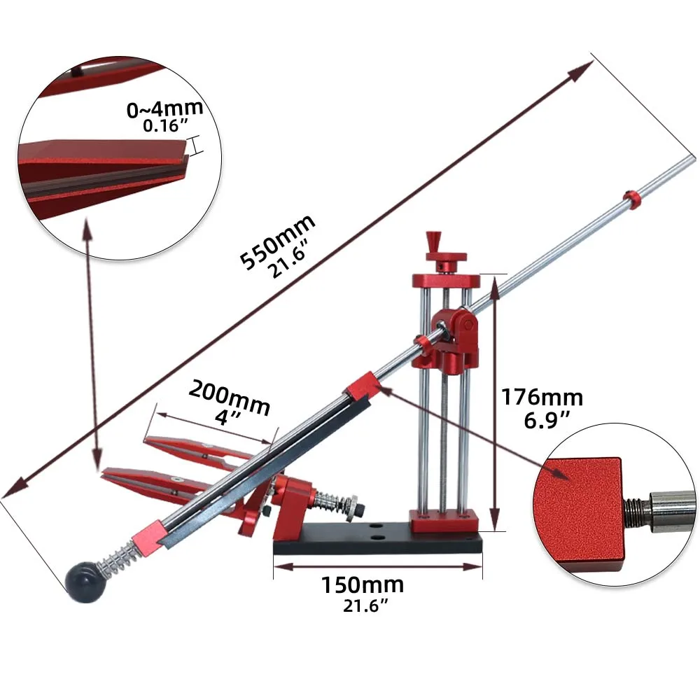 360 ° Rotation Flip Fest-Winkel Messer Schärfen Kit-Professionelle Messer Spitzer mit Whetstones-Schleif Holding System werkzeuge – Detail 3