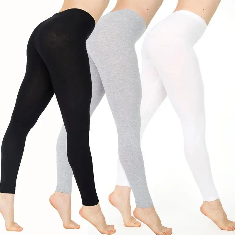 Candy Colored Thin Leggings for Women plus Size Low Waist Color Base Layer Pants Comfortable Fit All Season Wear