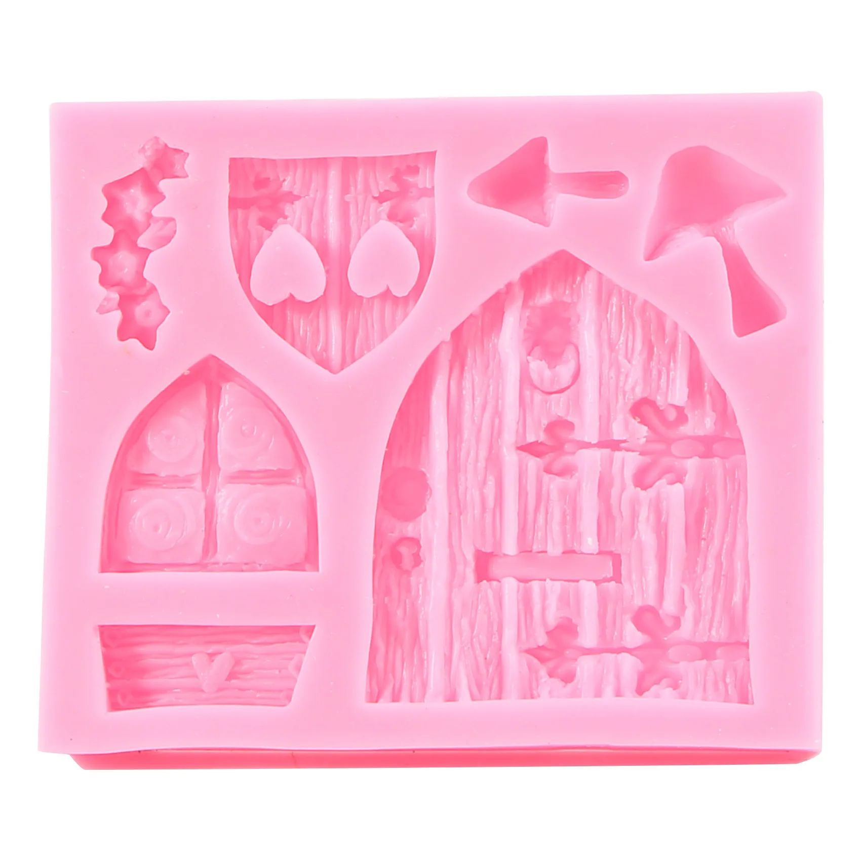 3D Fairy House Door Silicone Fondant Chocolate Cake Sugarcraft Mould Mold Tool