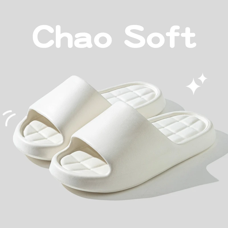 

Women Summer Slippers Indoor Comfortable Soft Bottom Bathroom Anti-slip Fashionable Casual Home Couple Shoes