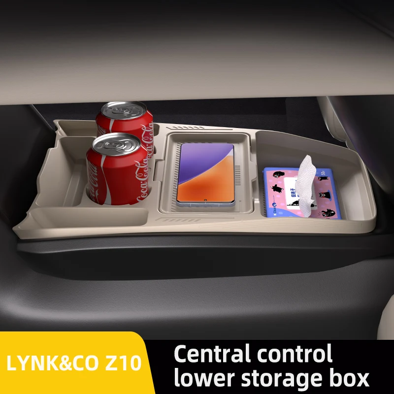 

Для Lynk & CO Z10 2024 2025 2026, ящик для хранения, центральный подлокотник, скрытый ящик, держатель для чашки, органайзер, аксессуары для интерьера