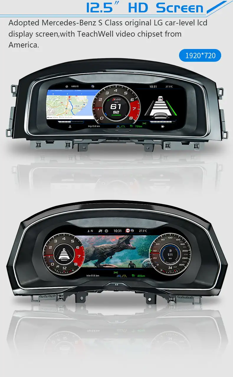 digital lcd car dashboard and    for indash  dvd player