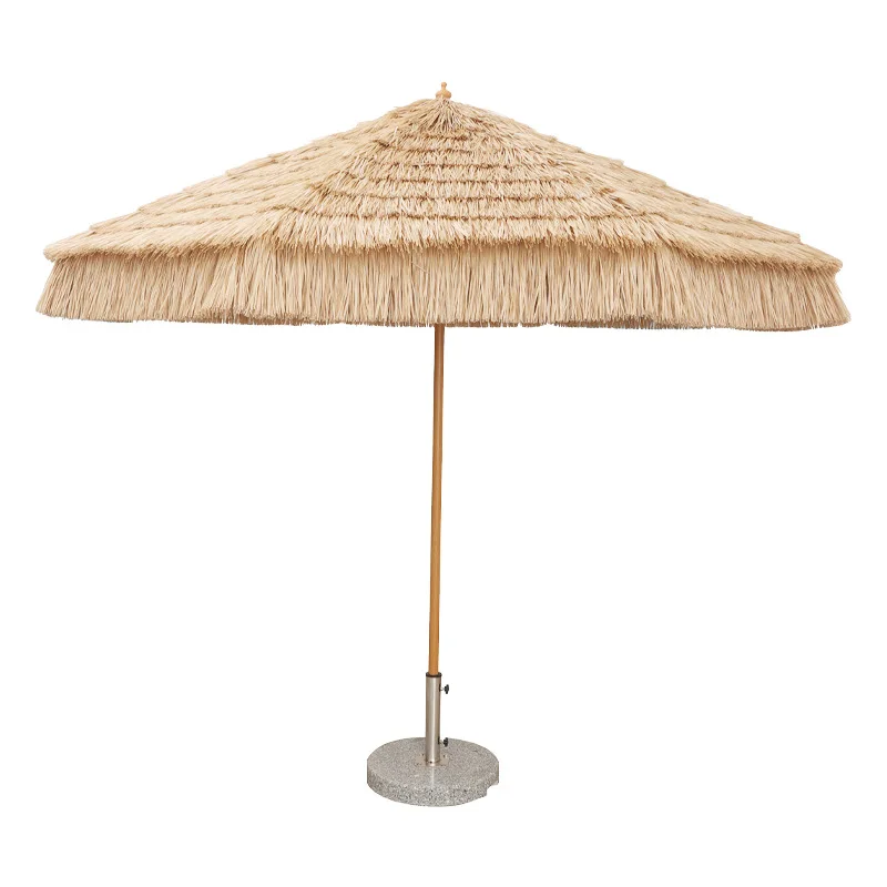 مظلة خارجية، شرفة، مظلة فناء خارجية، مظلة من القش، حديقة مقهى، حمام سباحة، عمود مركزي، مظلة رومانية #1