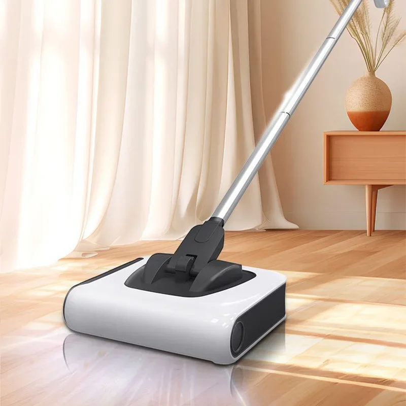FM-009 Cordless Electric Sweeper, Household Handheld Sweeper, Compact Sweep-and-Vacuum Combo, Powerful Carpet Vacuum Cleaner