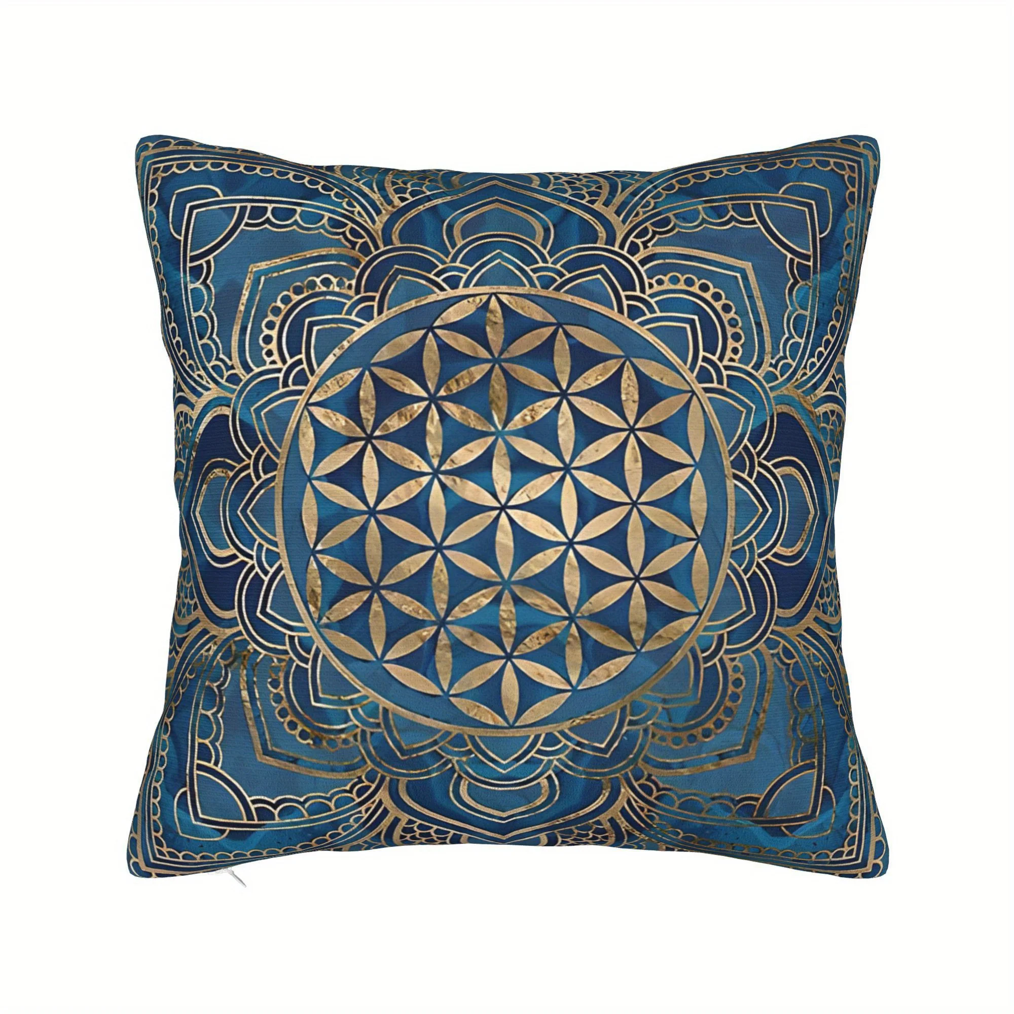 

Life Flower Lotus Mandala Pillowcase Sofa Cushion Decorative Cover